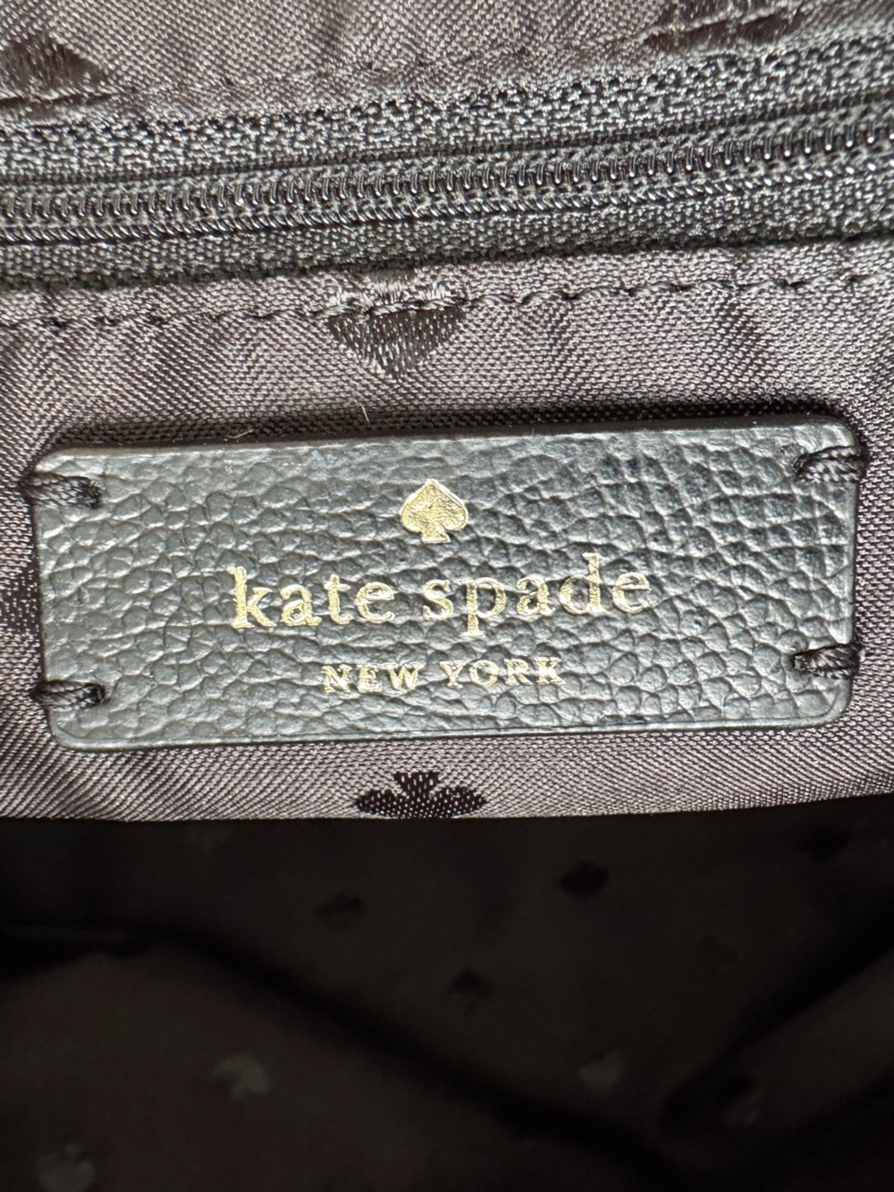 Kate Spade New York Floral Nylon Tote Pink Black Zip Top Shoulder Bag - Picture 7 of 10